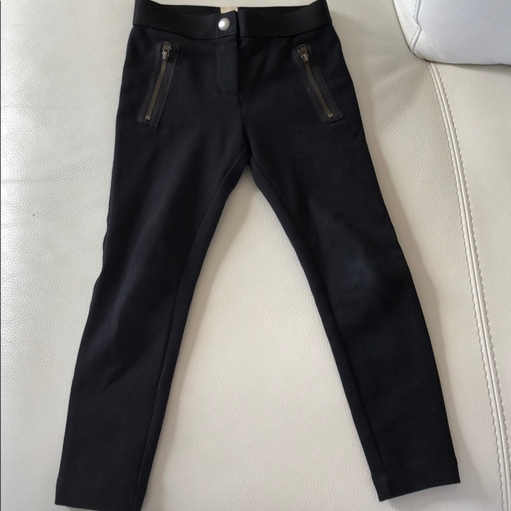 Jcrew black pants with zipper. Kids size 5